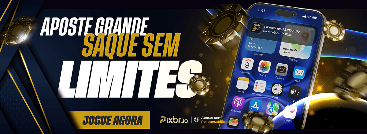 Aposte grande, saque sem limites